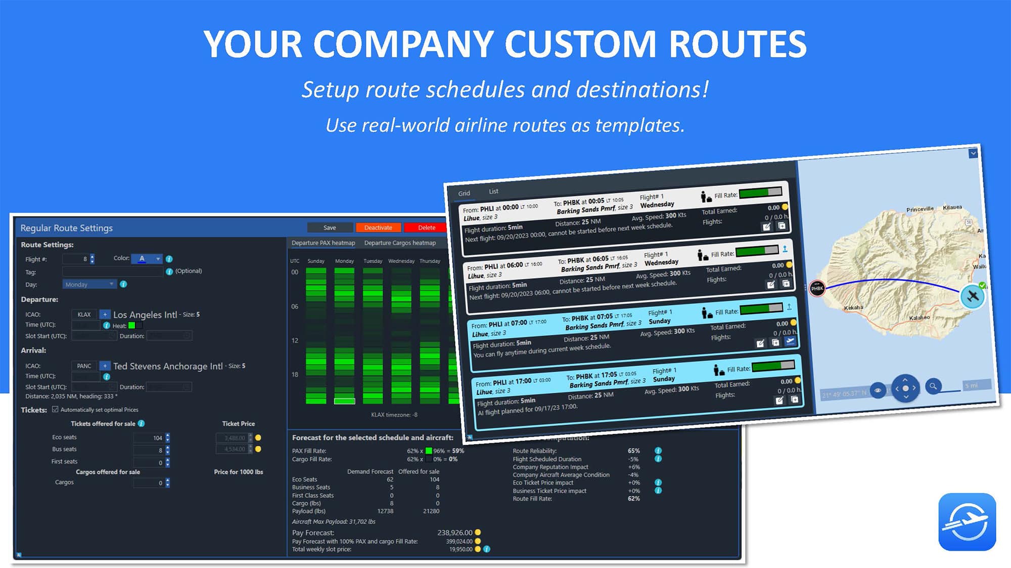 OnAir Airline Manager — in-game screenshot