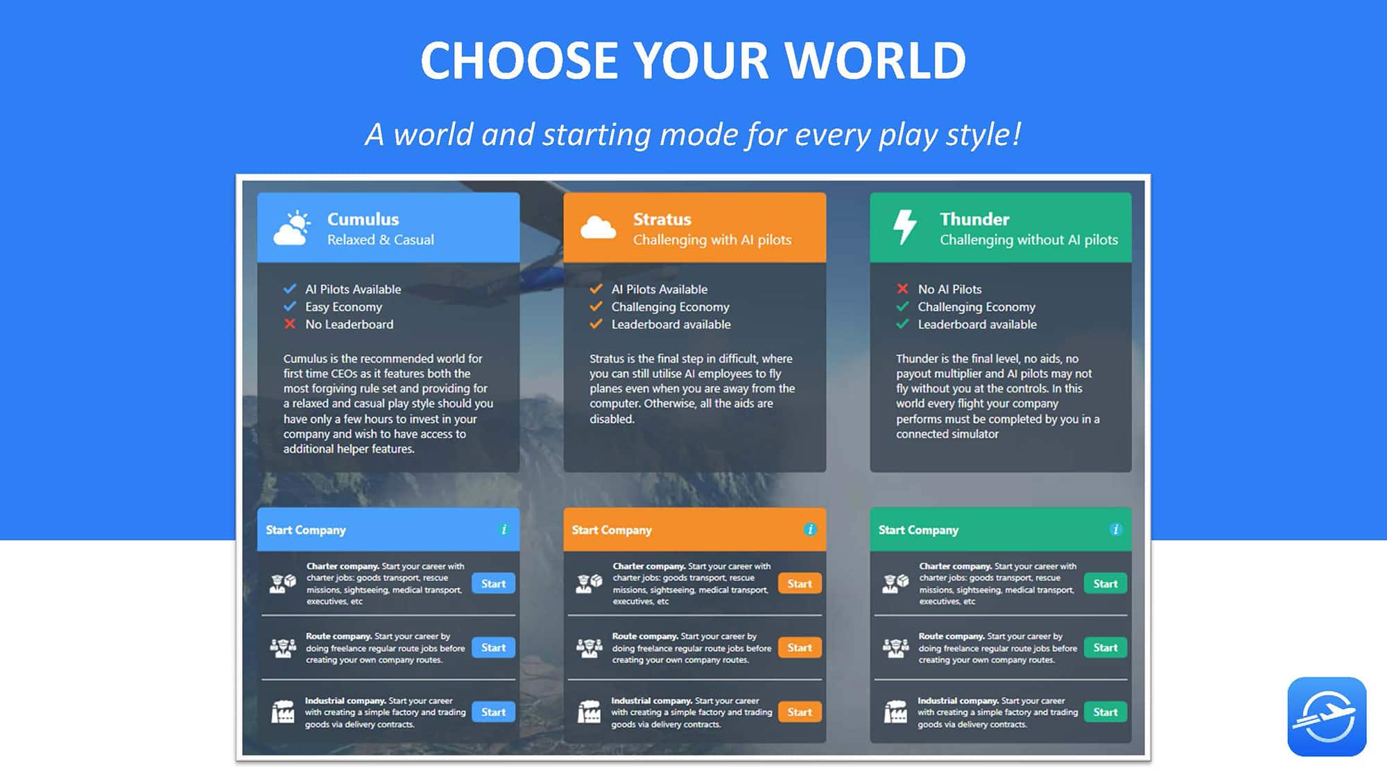 OnAir Airline Manager — in-game screenshot