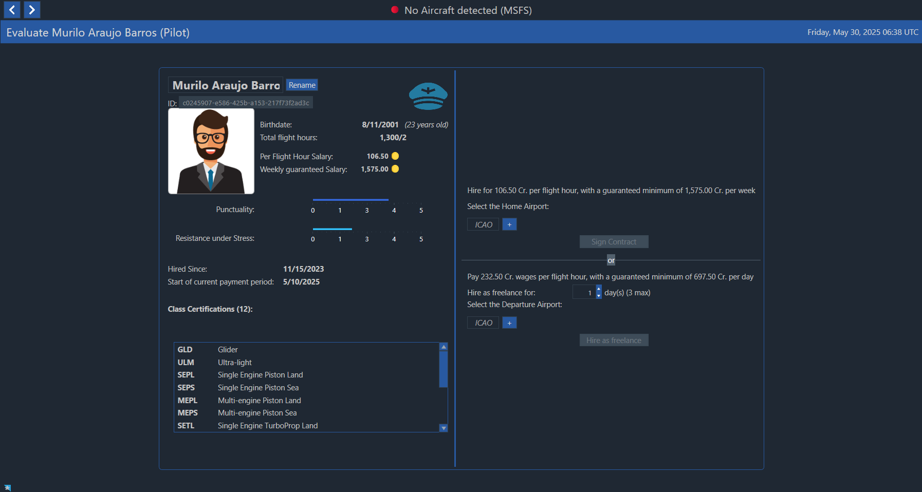 OnAir — employee hiring and crew management interface