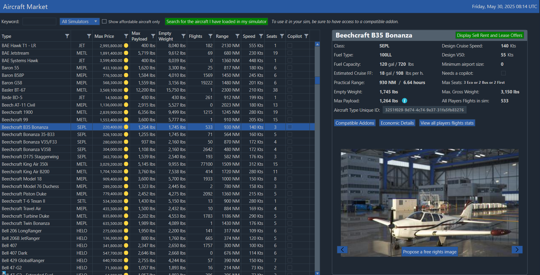 OnAir — aircraft fleet management and leasing interface