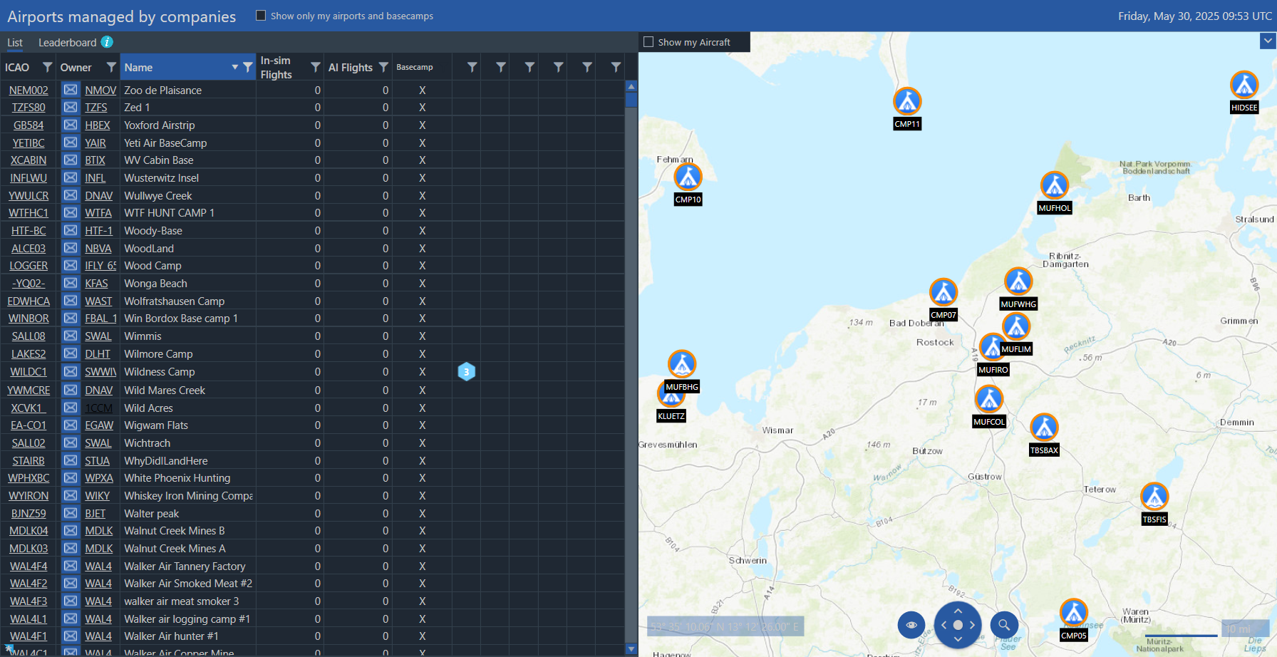 OnAir — basecamp deployment on world map